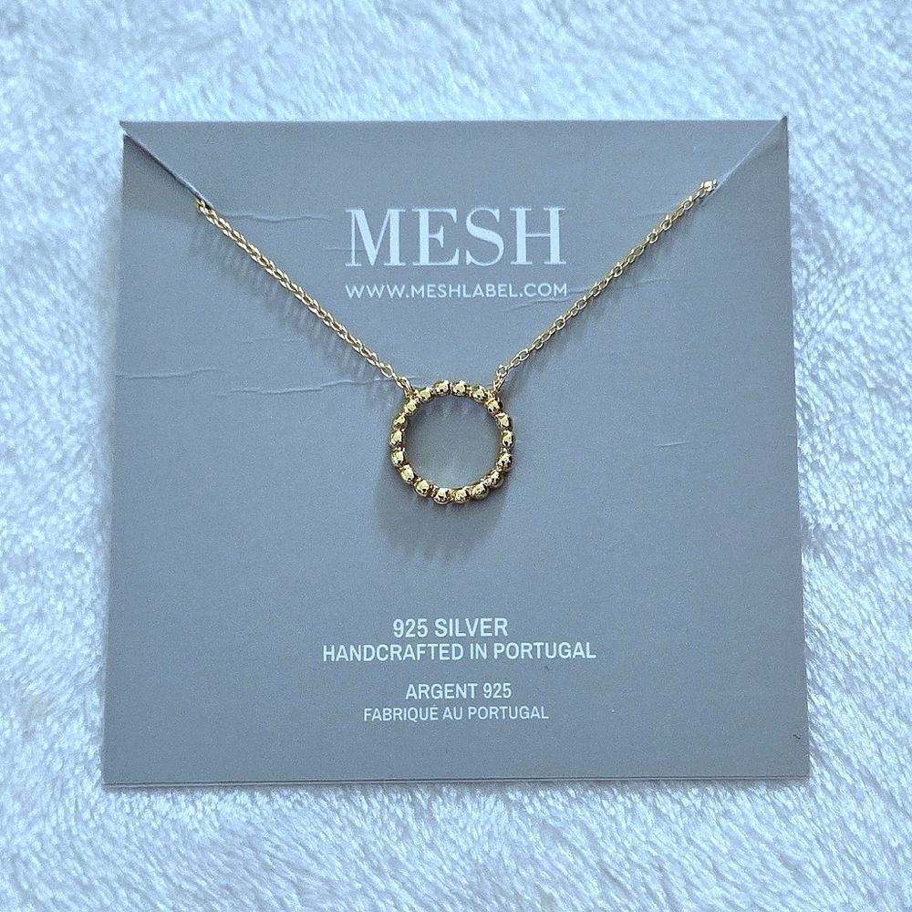 MESH Stationary Open Circle⭕️ Necklace